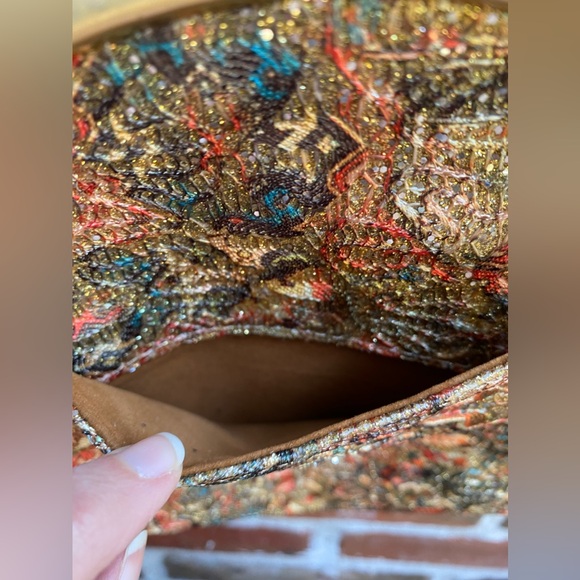 Patricia Nash “Portafina” Glitter Mosaic Frame Crossbody Bag - Picture 5 of 16